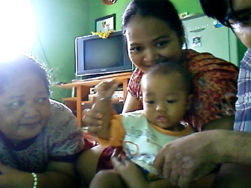 my wife and my son - this is my sweet family. photo of my wife and my son