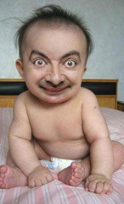 Mr Bean Baby Very Funny !!!!! - This is mr beans childhood picture , i am sure that you will enjoy it.
