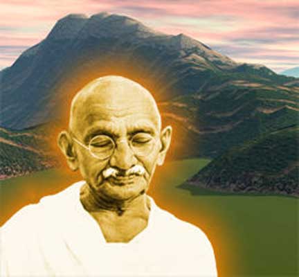 Mahathma - His face is the reflection of his noble soul.