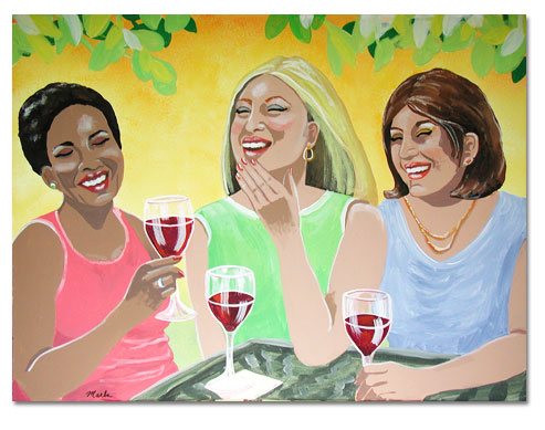 ladies wine - saturday night home party