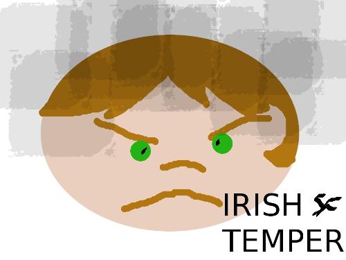 Irish temper is politely called 'anger management' - On occasion I've done the 'be polite even if it hurts' bit. It is easier to do online as typing keeps me more at an emotional distance from whoever I am miffed at. Face to face? My Irish temper has gotten me into plenty of...trouble! * I have what is politely called 'anger management' issues.