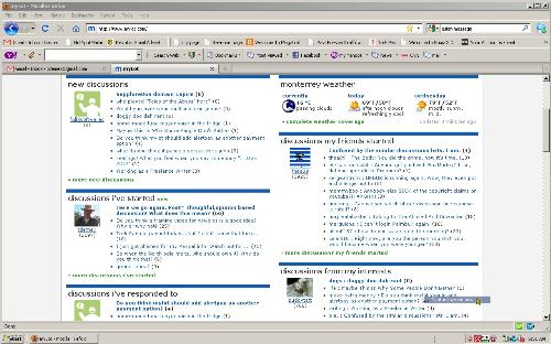 Mylot homepage - This is how I configure my homepage here at Mylot