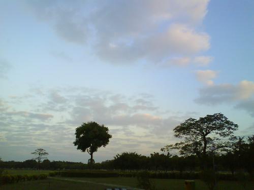 coluds - I really enjoy the clouds and the clear sky in our school~