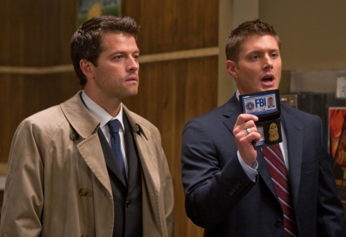 Castiel and Dean - Castiel and Dean as FBI agents