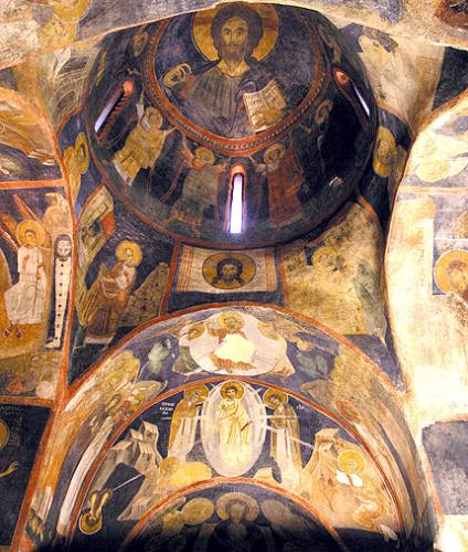 wall-painting Boyana - Wall-painting in Boyana church. many of the authors are still unknown, but there is one, whos name we know- Valkan Zoograf.