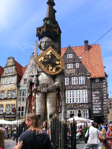 The Bremer statue - This statue is very famous, and symbolize the peace and the justice.