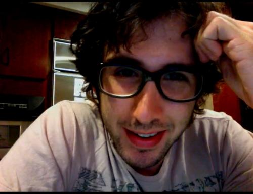 josh groban - in his kitchen.
