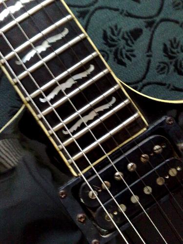 black guitar - lets rock!
