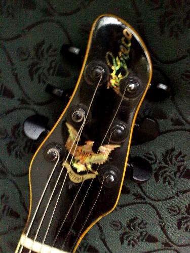 the edge - the edge of a guitar. Guitar lovers always take care of their guitars. Let's rock!