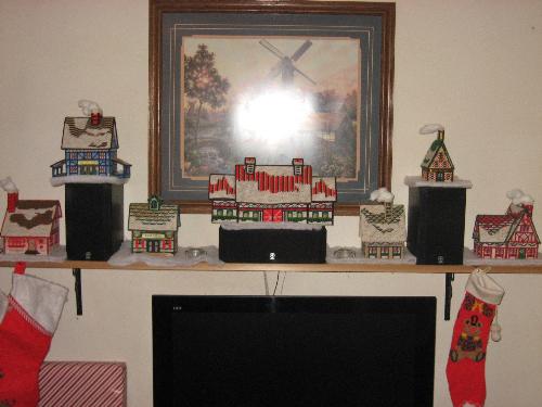 Christmas Village - Mom made these years and years ago.