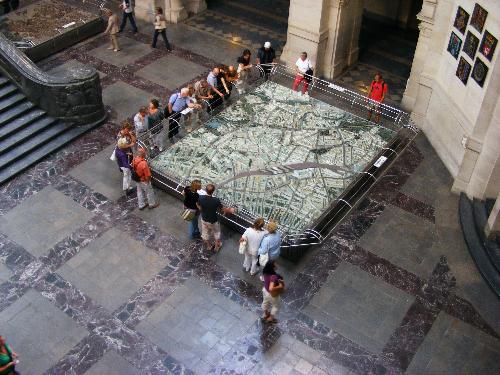 Town hall- inside - There are 5 or 6(I don't remember any more) models of the city, during the years between 1800- 2005.