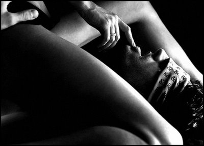 man and woman - black and white