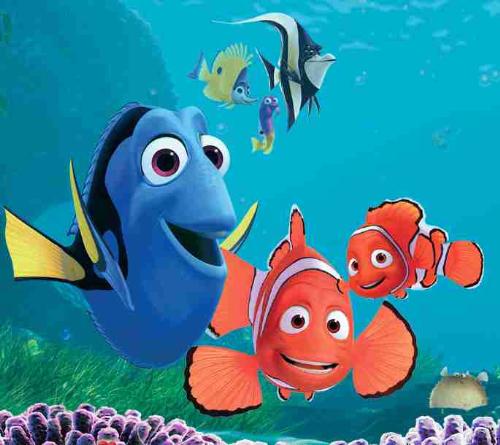 The whole gang - The whole gang of 'Finding Nemo'. One of the coolest animations that I've ever seen.
