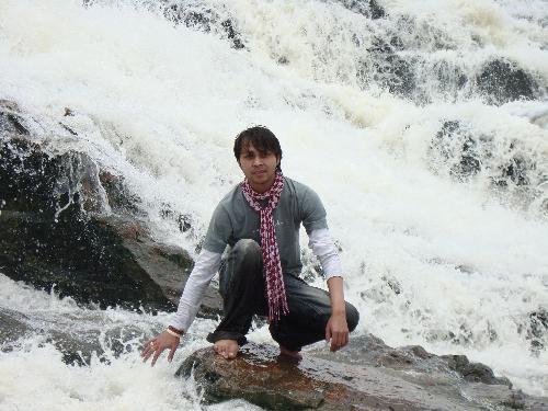 Exploring the Falls - This photo is taken @ Sivasamudrum, 200 Kms from Bangalore, India...