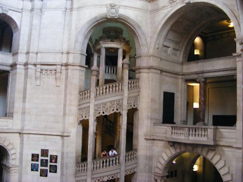 Old town hall- hannover - The old town hall looked from the inside. it's a very big building and there are 4 big floors.