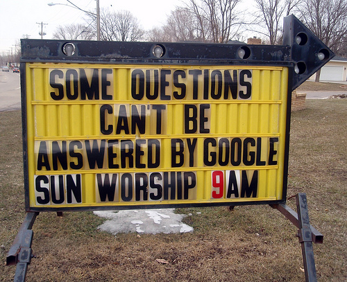 God answers all questions - Only God can answer all questions