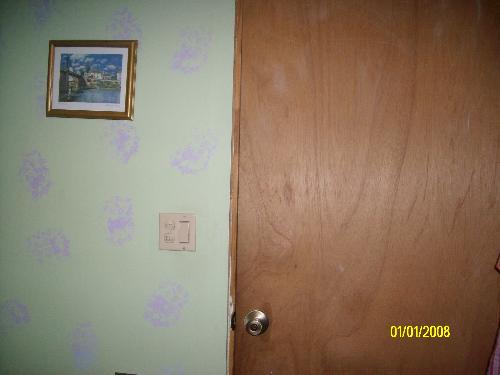 first pic of room - This is the door.