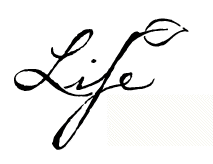 life - Written life.