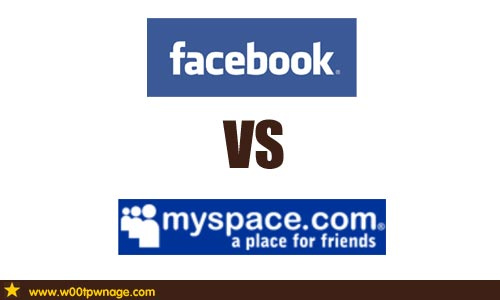Facebook VS MySpace - Compared with Faceebook, it won't be popular any longer. Strictly speaking, MySpace is just a blog platform instead of a social network site. But you see, with the development of the Internet, all these social network sites, such as Facebook and Twitter ar becoming more and more popular.