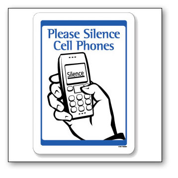 Keep silence - It is common that there are some people who can't keep silence and talk very loudly in their mobile phones.