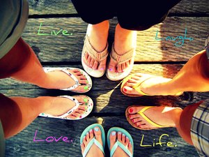 feet of friends - we love making circle of friends.. i mean circle of friend's feet...