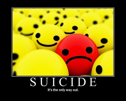 suicide - sometimes you just feel that way inclined....