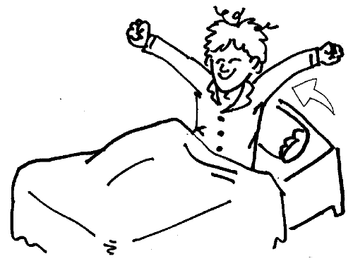 get up early - If one can't get up on time, it is a question of biological clock. So, if he/she can form a whole new body clock, then he/she can get up early.