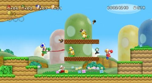 Super Mario Bros Wii - A screenshot from the game Super Mario Bros Wii