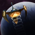 Spy Probe - A small but extremely fast (seriously FAST) ship that acts as a probe and gathers information about another planet.
