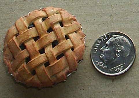 crafts - A miniature blueberry pie I made.