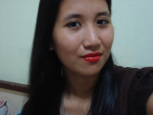 my, myself, and moi - I was just playing with my red lipstick.
