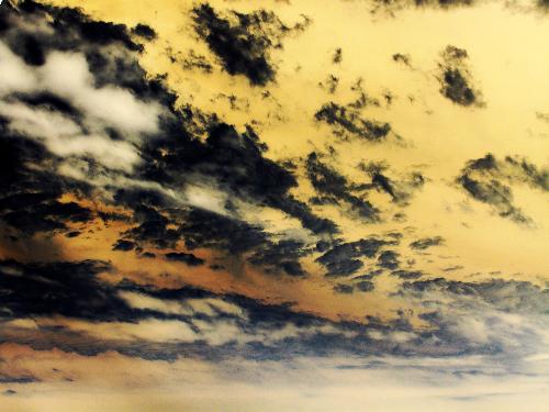 Sky - The photo is remade with photoshop, just like the flowers.