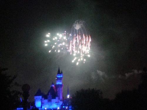disneyland fireworks - These are the fireworks from disneyland. I took pictures of them.