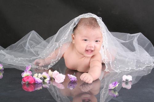 my daughter 100 days - In china, when a baby is 100 days, parents will take she/he to a professional photo shop to take photoes. It is a very importment day for a new life. And we will hold banquet on that day. Attached photos are my baby of 100 days