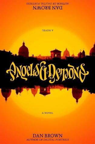Angels & Demons cover - Angels & Demons first edition book cover. Published May 2000.
