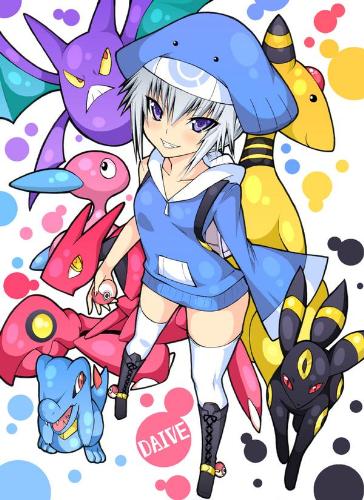 pokemon - an anime girls and pokemon