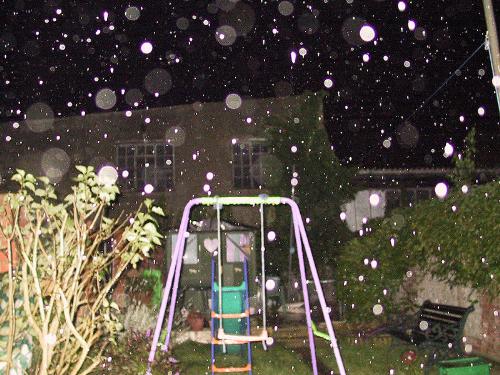 rain orbs - multiple orbs caused by rain