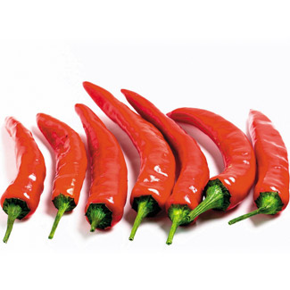 Chili - Super hot red chili! I chewed a raw chili before. How about you? Dare to try?