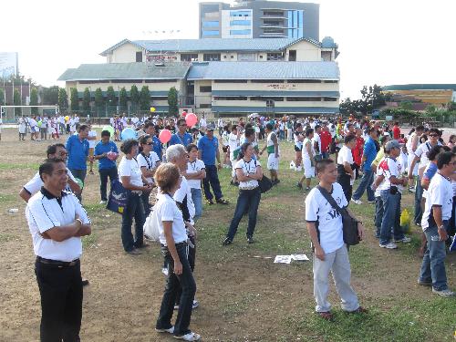 people - employees in a work activity in the sports center