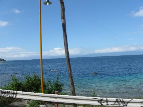 a Philippine town - shore by the roadside (taken on a bus trip)