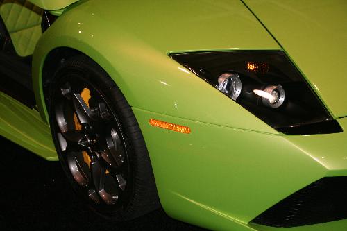 Cars - The front right side of a Lamborghini