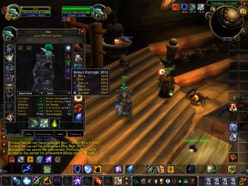 shaman stat - cool spell dmg on enh shammy ;p