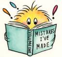 mistakes - checking all my mistakes in life