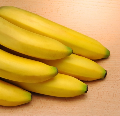 Bananas - A bunch of bananas. Bananas are good source of potassium, fiber, magnesium and vitamin C.