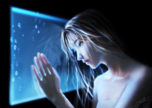 dream girl - girl dreaming about herself