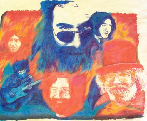 Jerry Garcia - original Art portrait of Jerry Garcia