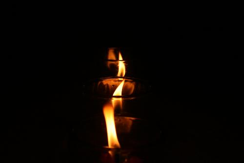 3 flames - in darkness, there can always be light