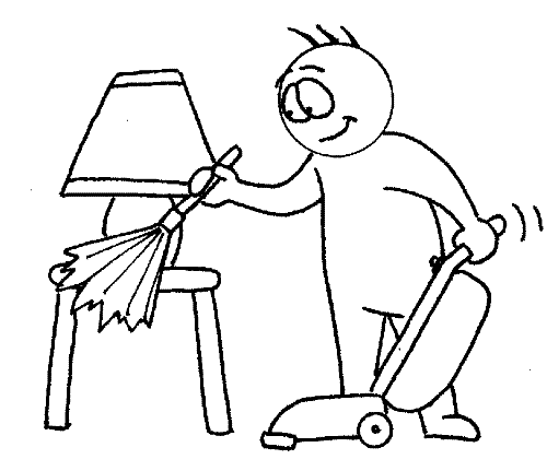 Clean your room - Cleanliness is next to godliness, so clean your room