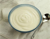 eating yogurt  - The image of yogurt
