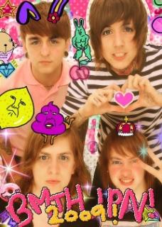 bmth japan! - Bring me the horizon purikura photo from tour in Japan